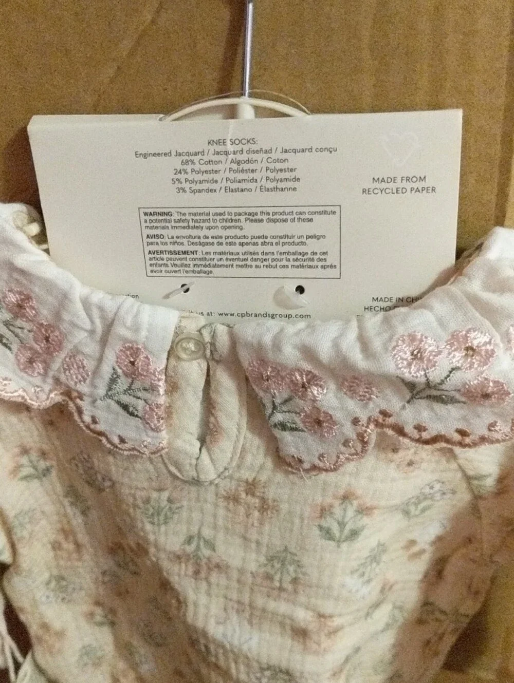 Chickpea Organic Pink Floral Baby 3-Piece Set